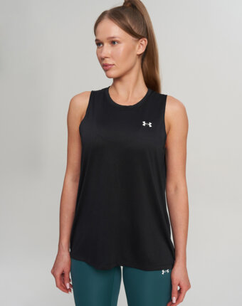 Майка женская Under Armour Tech Tank Solid, Черный женщинам
