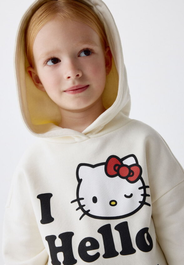 Худи с принтом Hello Kitty для девочек