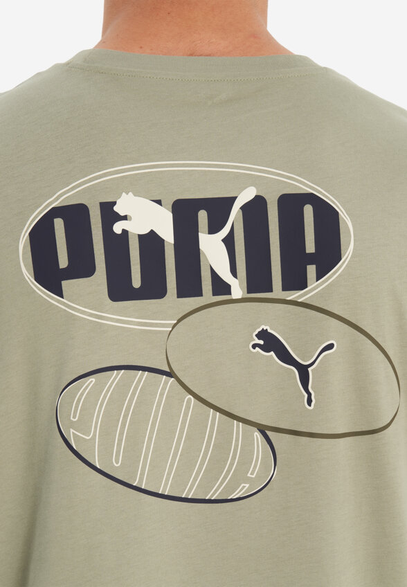 Футболка мужская PUMA Ess Logo Lab, Зеленый