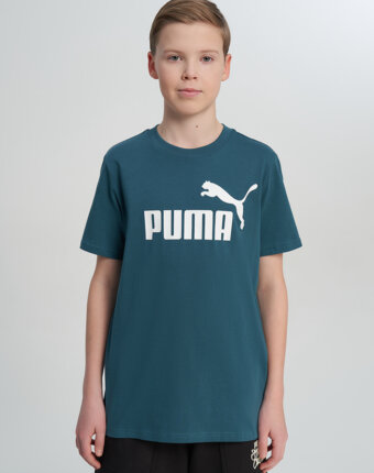 Футболка для мальчиков PUMA Ess No. 1 Logo, Зеленый женщинам