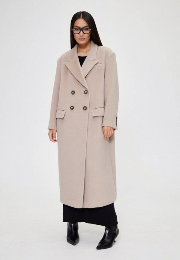 Пальто двубортное SashaOstrov