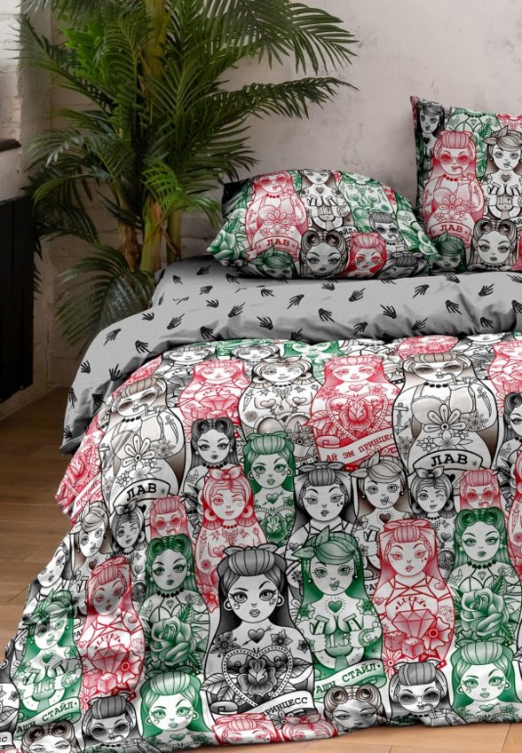 Постельное белье 2-спальное Унисон