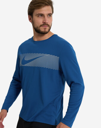 Лонгслив мужской Nike Miler, Синий женщинам