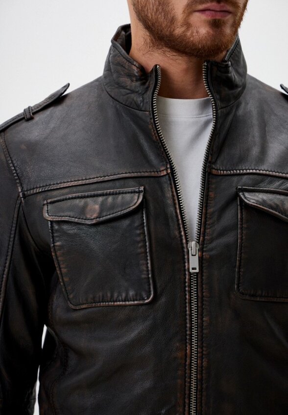 Куртка кожаная Jorg Weber