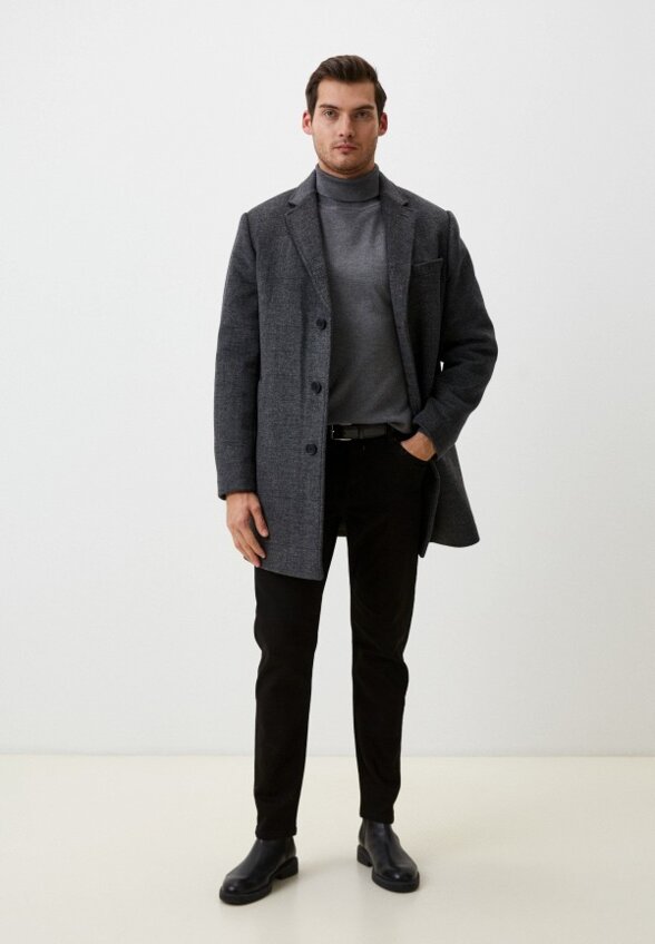 Пальто однобортное Al Franco