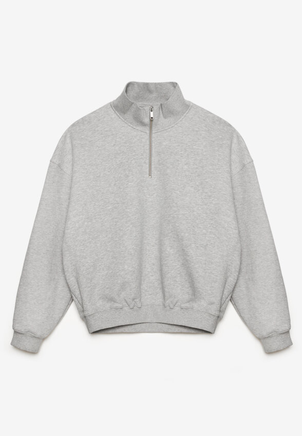 Свитшот half zip Uniform Grey Melange FABLE