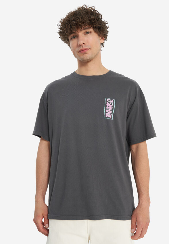 Футболка мужская оверсайз Quiksilver Sunrise Bowl, Серый