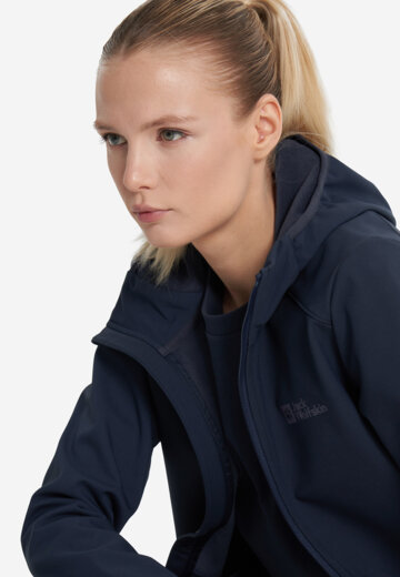 Куртка софтшелл женская Jack Wolfskin Bornberg, Синий