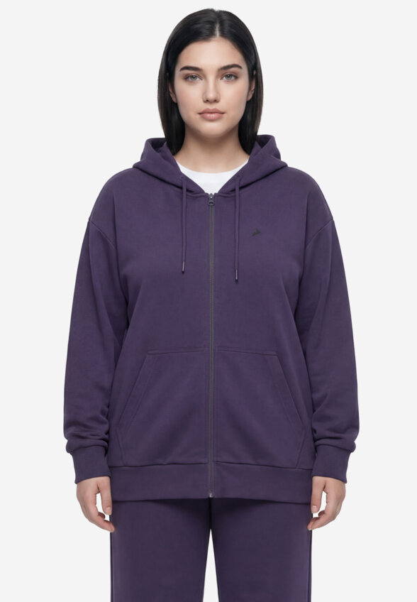 Толстовка женская Demix, Plus Size, Синий