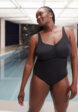 Купальник слитный женский Speedo, Черный1  - превью
