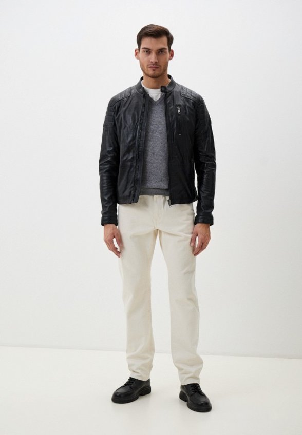 Куртка кожаная Urban Fashion for Men