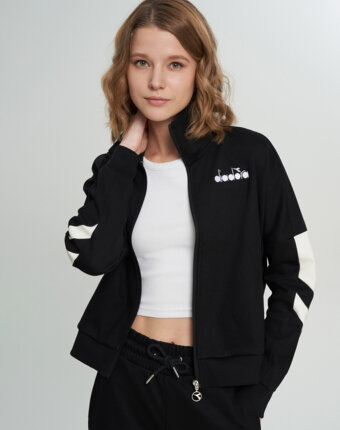 Толстовка женская Diadora, Черный женщинам