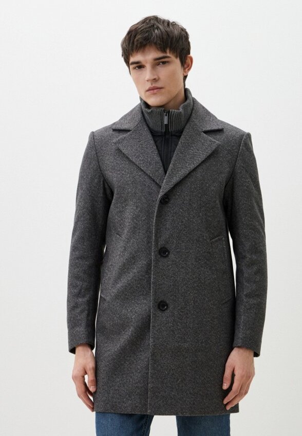 Пальто однобортное Al Franco