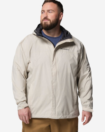Куртка мембранная мужская Columbia Watertight II Jacket, Plus Size, Бежевый женщинам