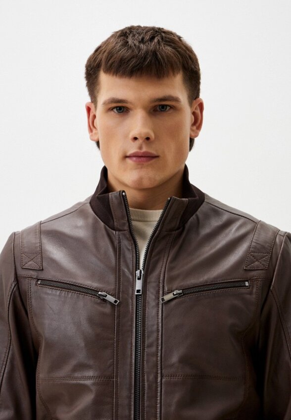 Куртка кожаная Urban Fashion for Men