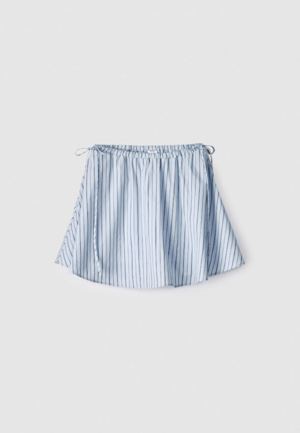 Мини юбка-шорты с завязками
