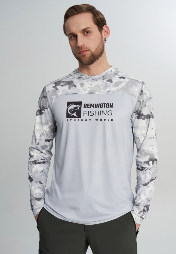 Лонгслив мужской Remington Fishing Sun And Mosquito Protection Style 5, Серый