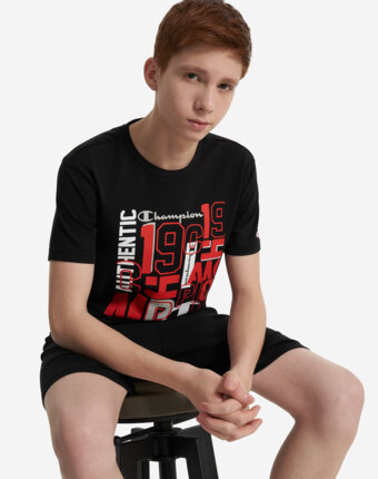 Футболка для мальчиков Champion, Черный женщинам