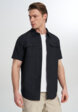 Рубашка с коротким рукавом мужская Columbia Silver Ridge 2.0 Short Sleeve Shirt, Черный1  - превью