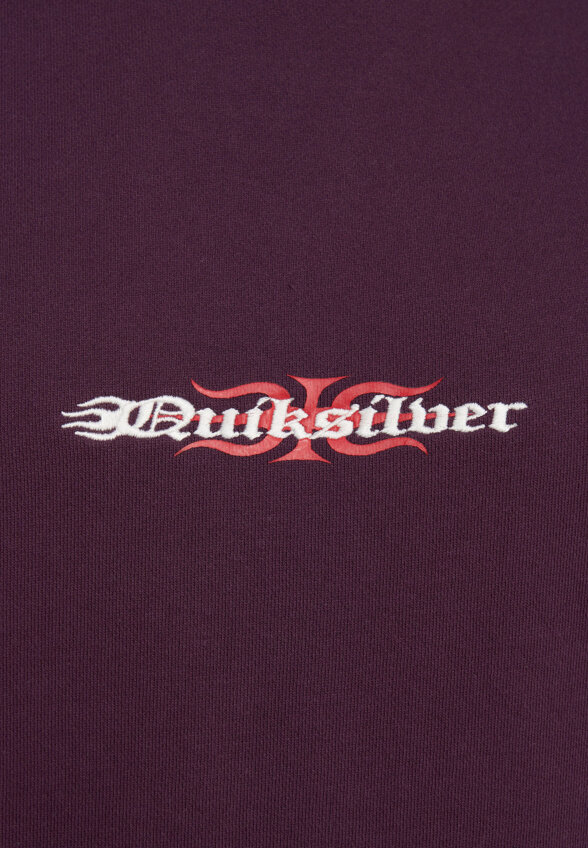 Свитшот мужской оверсайз Quiksilver Mercury Trident Crew, Красный