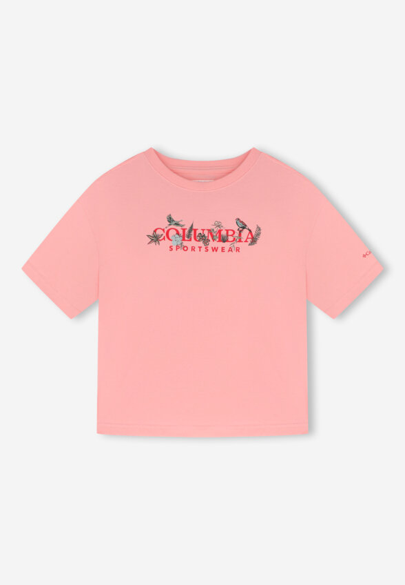 Футболка женская Columbia Rolling Bend Graphic Relaxed Crop SS, Розовый