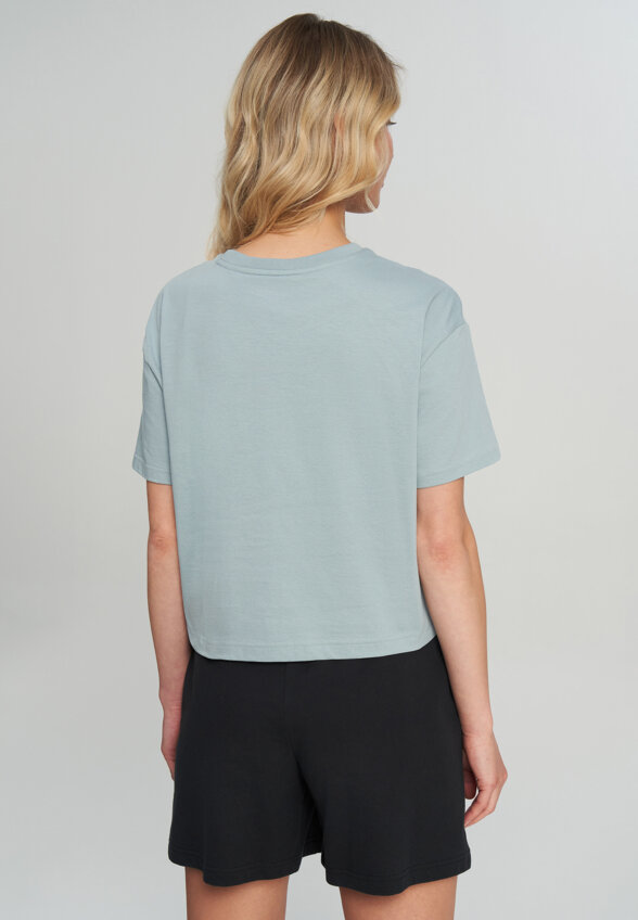Футболка женская Columbia Rolling Bend Graphic Relaxed Crop SS, Голубой