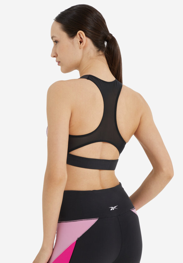 Топ бра спортивный Reebok Lux Racer, Черный