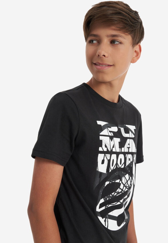 Футболка для мальчиков PUMA Basketball Blueprint, Черный