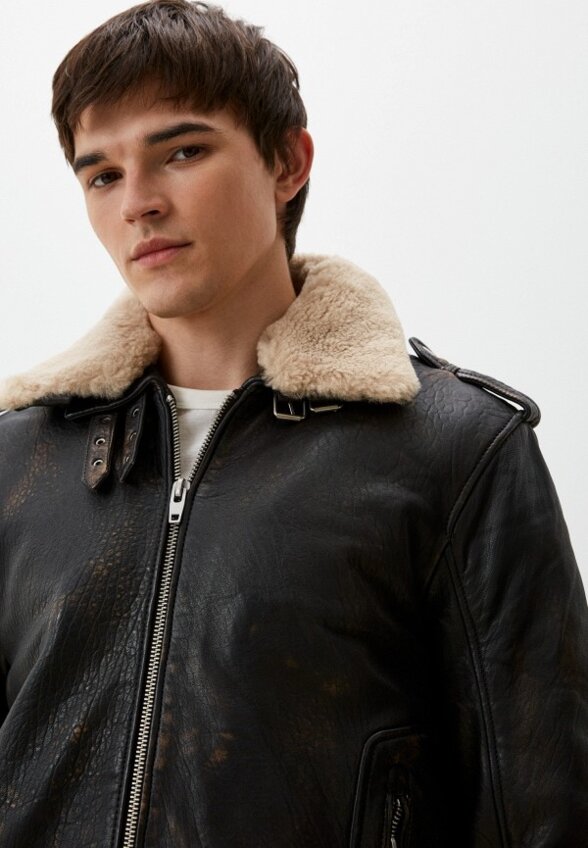 Куртка кожаная Urban Fashion for Men