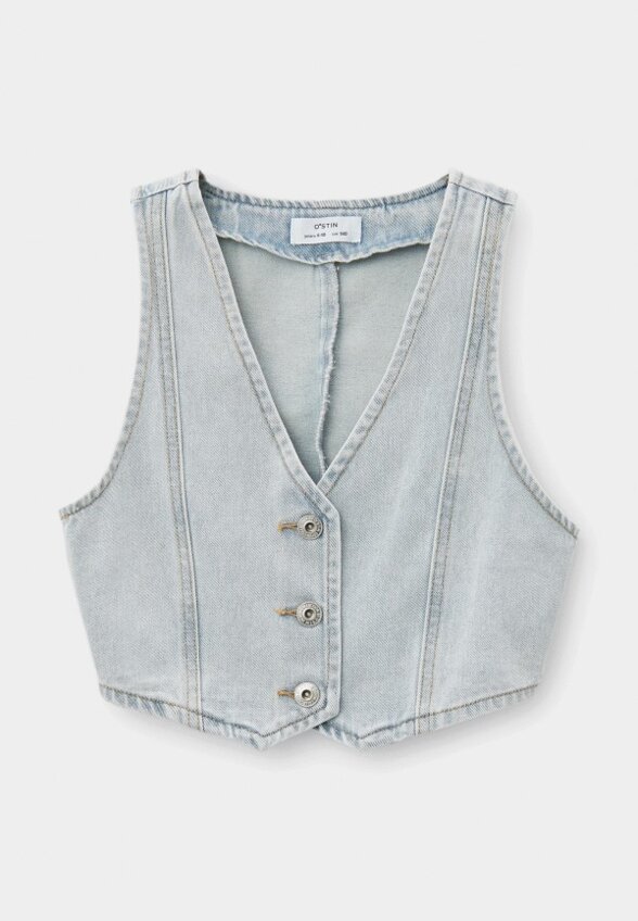 Жилет джинсовый O'STIN