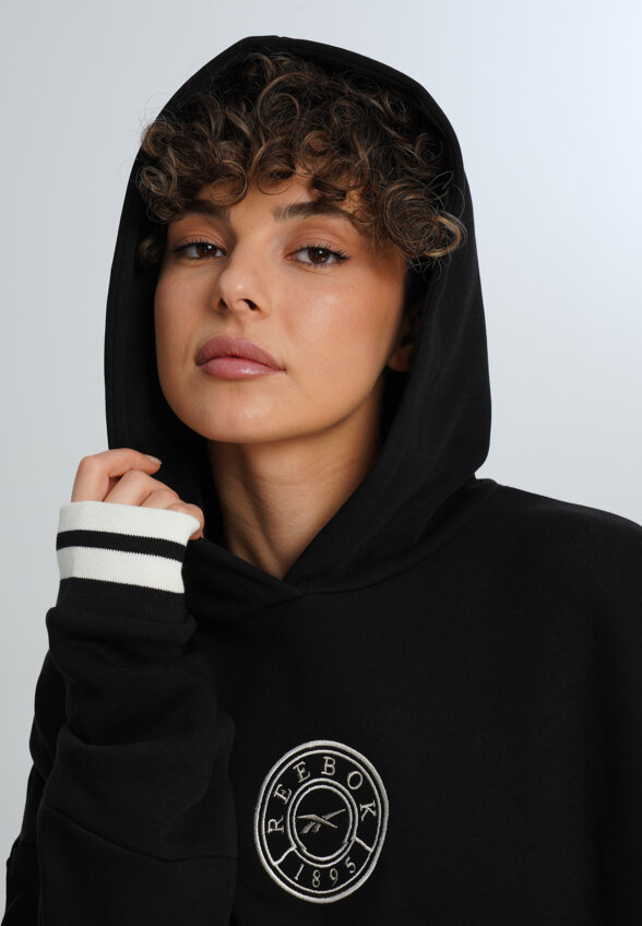 Худи женское оверсайз Reebok Lawn Club, Черный