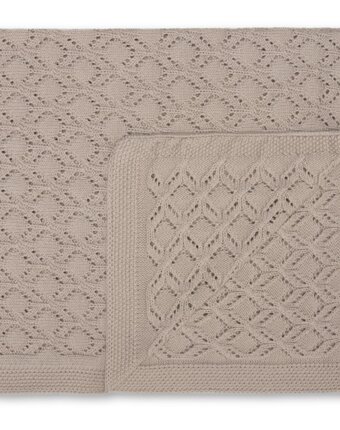 Плед вязаный для новорожденных Зэтс Майн (That's Mine) "Кала", бежевый, 85 х 85 см детям