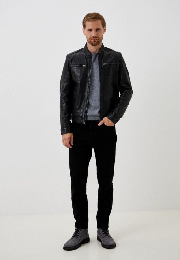 Куртка кожаная Urban Fashion for Men